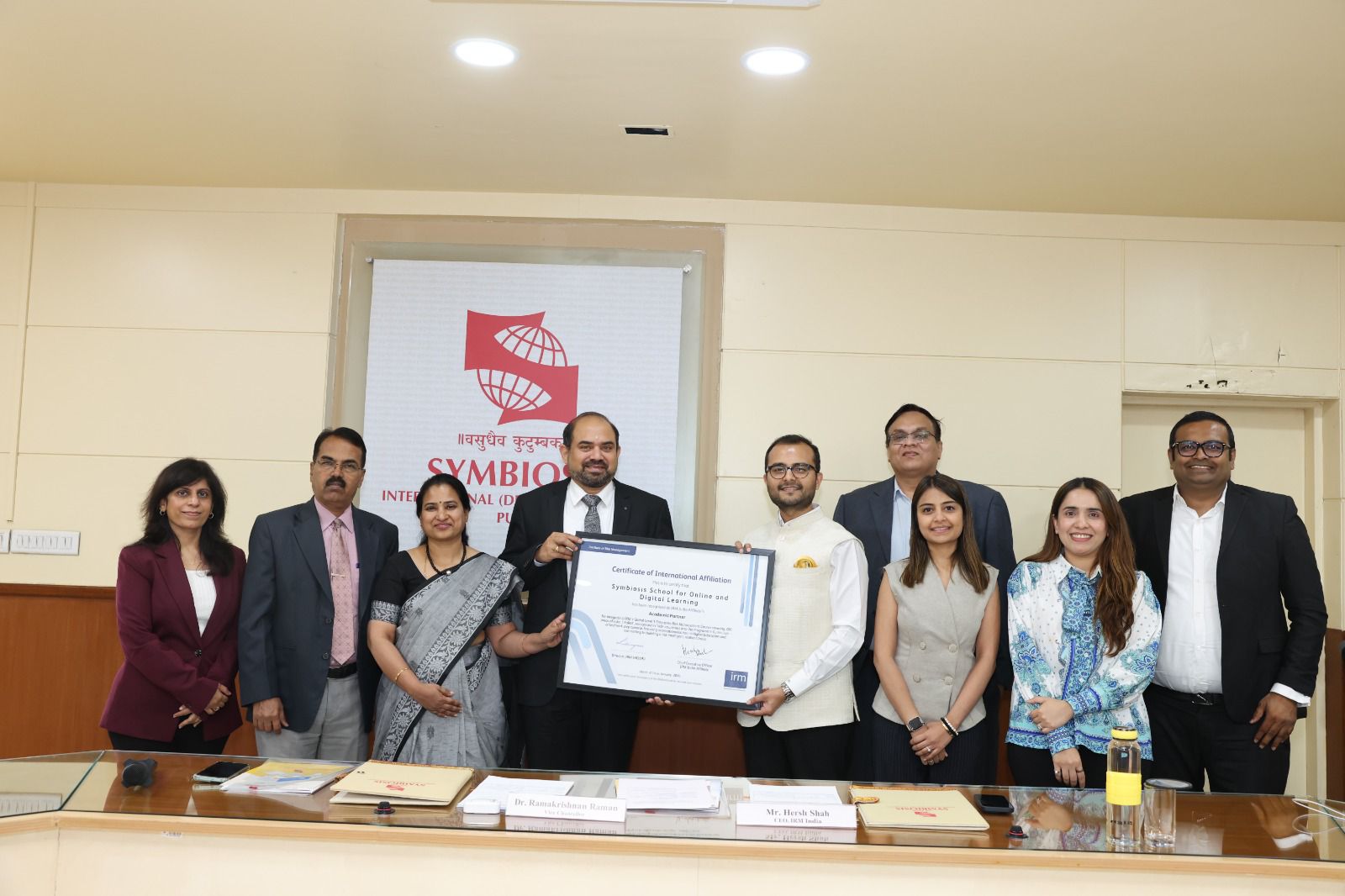 SSODL - first online institute in India to receive the Certificate of International Affiliation from Institute of Risk Management (IRM) – India Affiliate